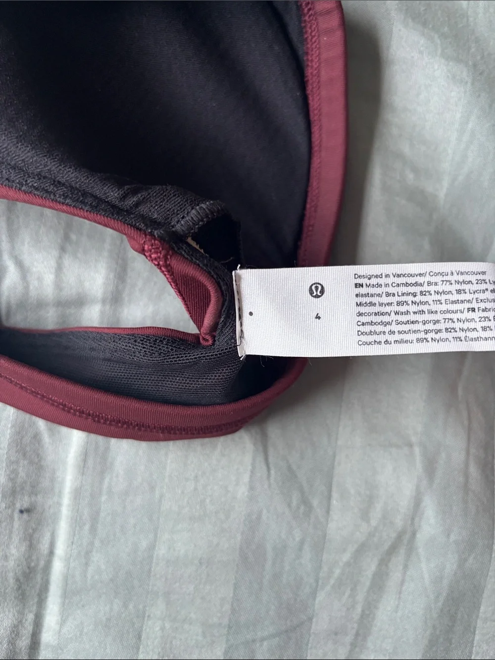 lululemon athletica Strappy Crossback Sports Bra - Burgundy